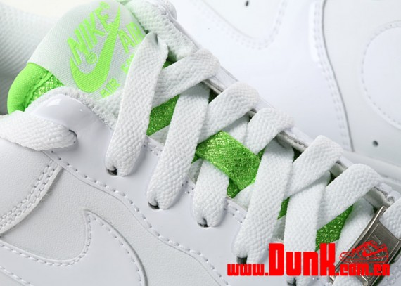 Nike WMNS Air Force 1 Low – White – Electric Green