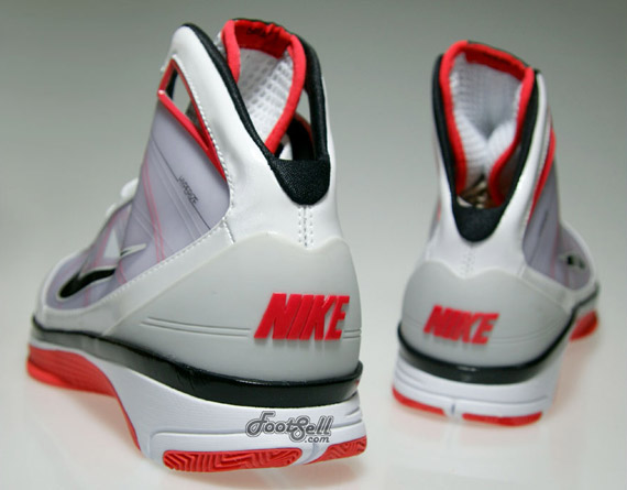 Nike Hyperize – White – Black – Hot Red