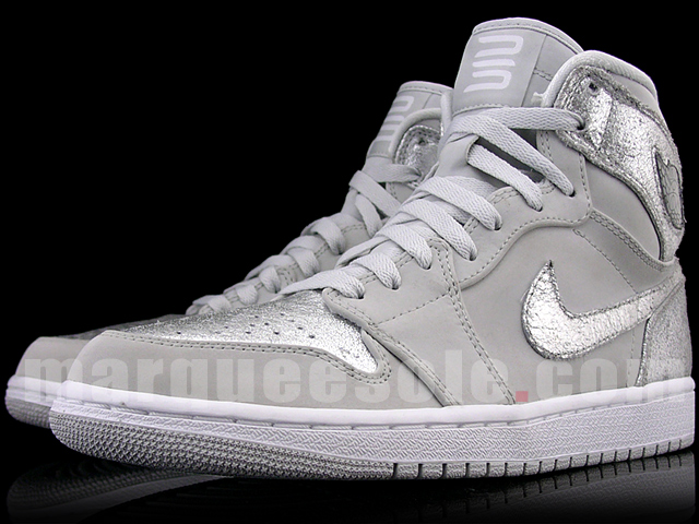 Air Jordan 1 Retro High – Grey – White – Metallic Silver – 25th Anniversary – New Images