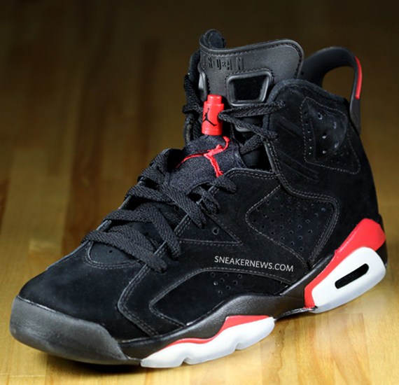 Air Jordan VI (6) Black/Varsity Red – Detailed Images + Wallpaper