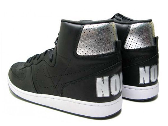 Nike Terminator High ‘NOISE’ – Black – Metallic Silver – Detailed Images