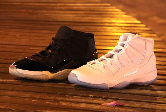 Air Jordan XI (11) Retro Side-By-Side Comparison - Space Jam vs. 25th Anniversary