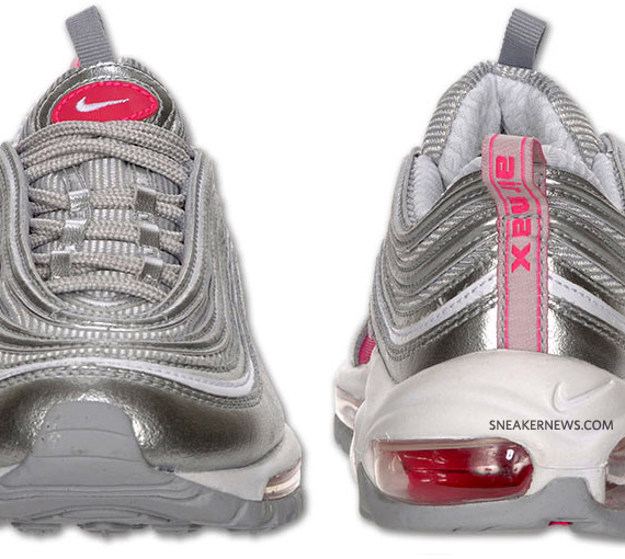 Nike WMNS Air Max 97 - Silver - Pink - Available 