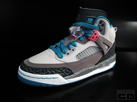 Air Jordan Girls Spiz'ike - Neutral Grey - Vivid Pink - Turbo Green - Available