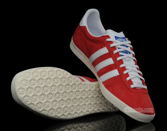 adidas Originals Gazelle OG – Red – White – Gold