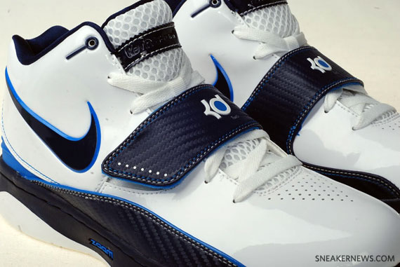 Nike KD II – White – Midnight Navy – Photo Blue – Available