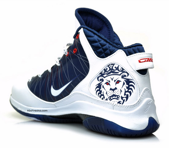 Nike Air Max LeBron VII (7) P.S. - White - Midnight Navy - Red