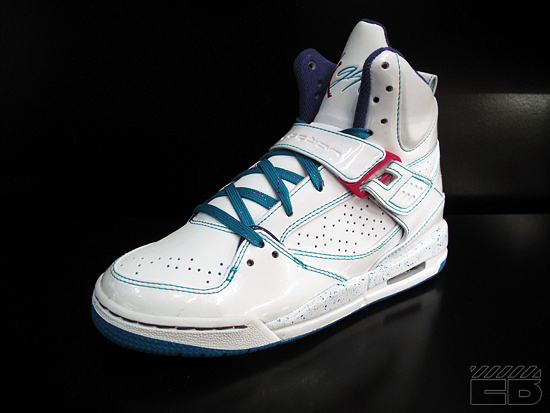 Air Jordan Girls Flight 45 High – White – Vivid Pink – Turbo Green – Available