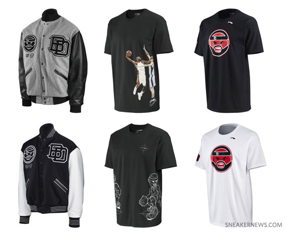 Li-Ning Baron Davis Varsity Jacket + T-shirts - Available