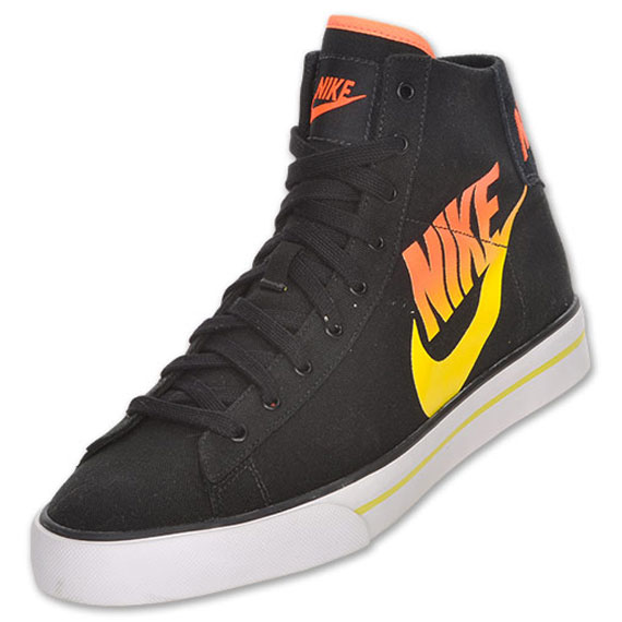 Nike Sweet Classic High - Canvas - Black - Orange - Yellow