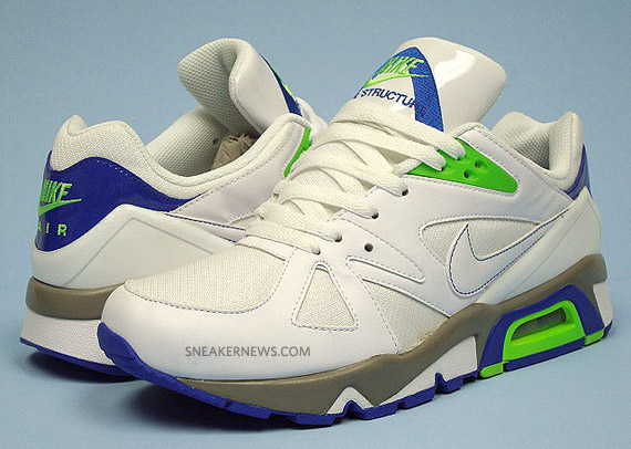 Nike Air Structure Triax 91 – White – Electric Green – Blue Sapphire – Available