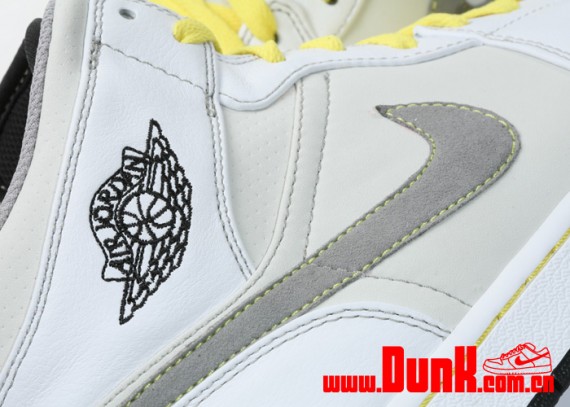 Air Jordan 1 Retro Phat – White – Medium Grey – Vibrant Yellow