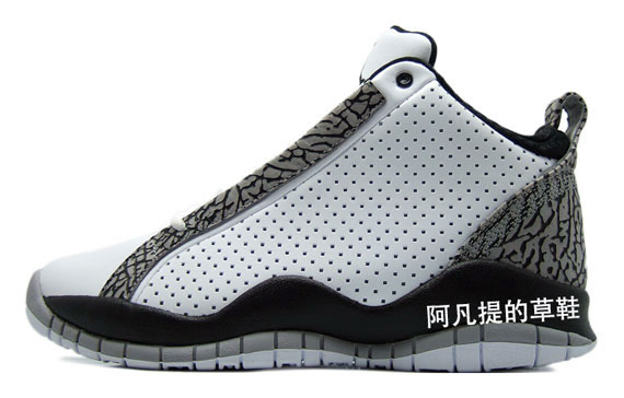 Air Jordan Accolades White Black Elephant 2