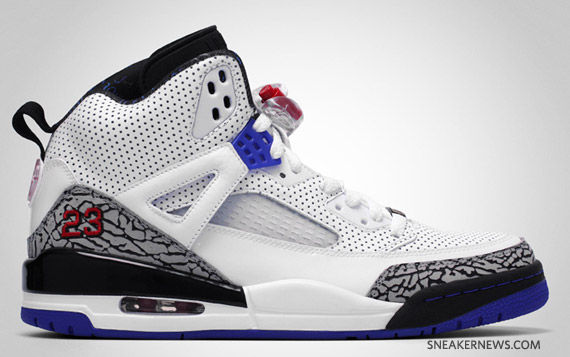 Air Jordan Spizike White Aqtn Varsity Purple