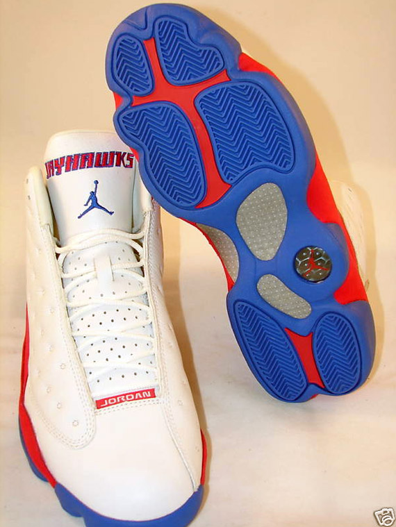 Air Jordan Xiii Kansas Jayhawks Pe 5