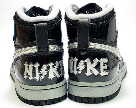 Big Nike Hi Rock N Roll Gs Blk Silver 00