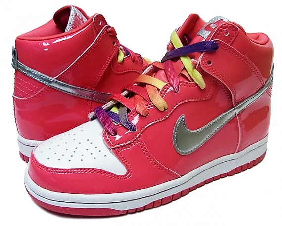 Nike Dunk High GS – Aster Pink – Metallic Silver