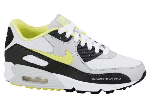 Nike Air Max 90 Gs Grey Lime 02