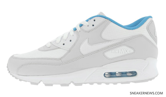 Nike Air Max 90 White Grey Blue Jd 1