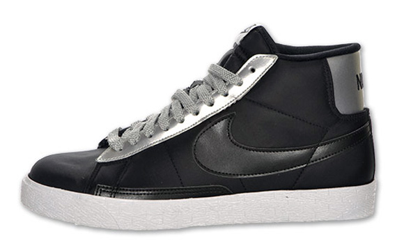 Nike Blazer High - Black - Metallic Silver - Available