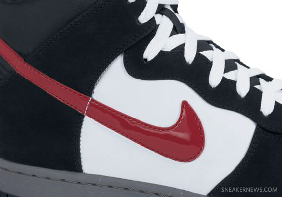 Nike Dunk High Premium - Black - White - Grey - Red