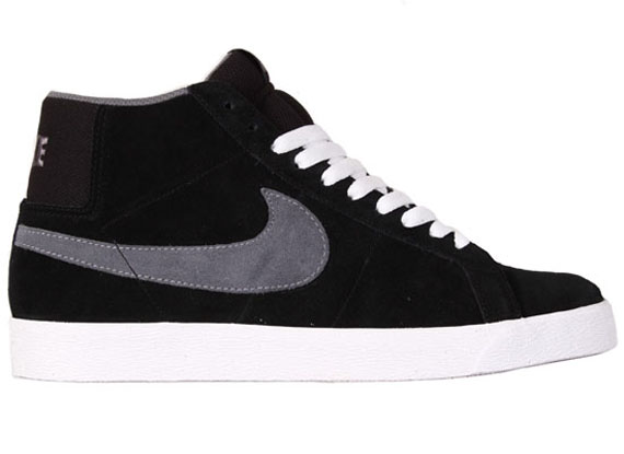 Nike Sb Blazer Black Grey 01