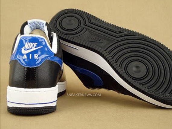 Nike Wmns Air Force 1 Black Sapphire Blue 1