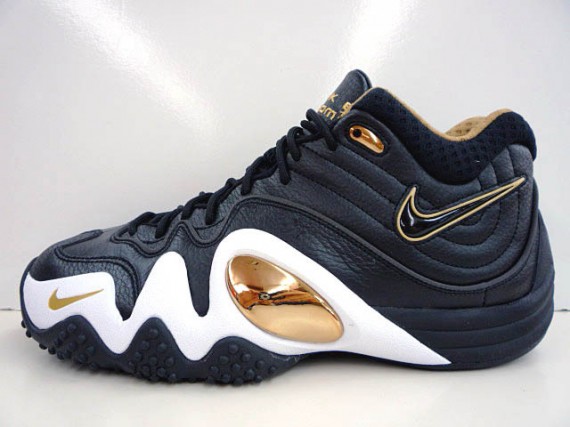 Nike Zoom Uptempo V Premium – Black – Gold – White