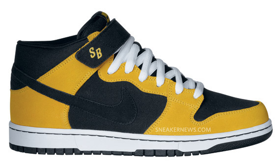 Nike Dunk Mid Pro Sb Black Yellow 1