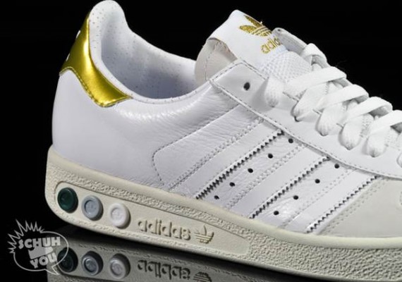 adidas Grand Slam - White - Metallic Gold