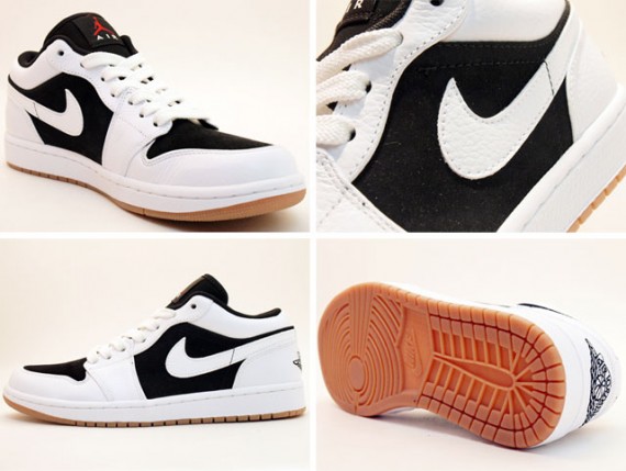 Air Jordan 1 Phat Low – Black – White – Varsity Red – Gum