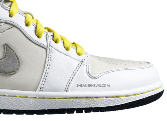 Air Jordan 1 Retro Phat LS - White - Grey - Light Brown - Yellow