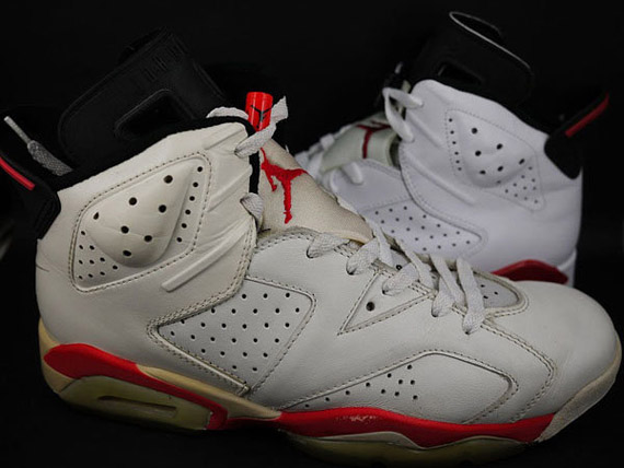 Air Jordan Vi White Infrared Varsity Red Comparison 1