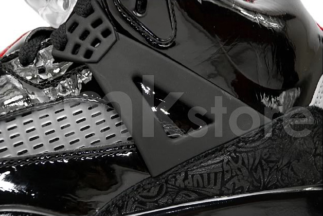 Jordan Spizike Black Patent Stealth Red Ebay 02
