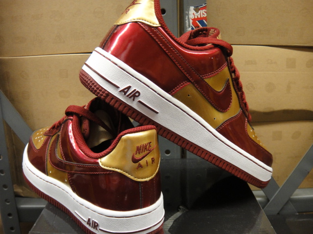 Nike Air Force 1 GS - Iron Man - Team Red - Metallic Gold