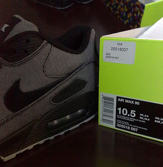 Nike Air Max 90 Black Metallic Silver Air Attack 11