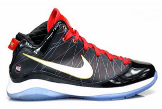 Nike Air Max Lebron 7 Ps Black Sport Red White