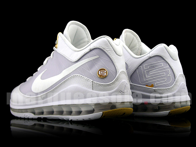 Nike Air Max LeBron VII (7) Low - White - Gold