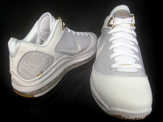 Nike Air Max Lebron Vii Low White Gold 3