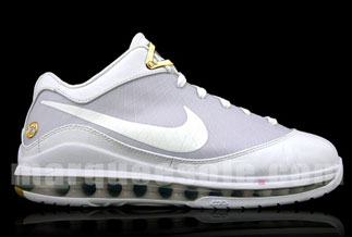 Nike Air Max Lebron Vii Low White Gold