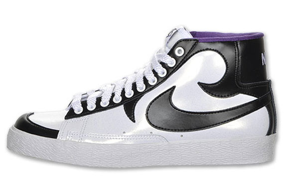 Nike Blazer High White Black Purple Tribal 1