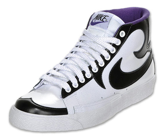 Nike Blazer High White Black Purple Tribal 2