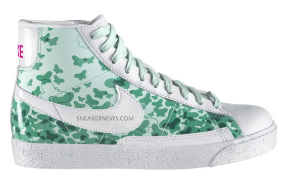 Nike Blazer Mid Gs Julep Cool Mint Butterflies 1