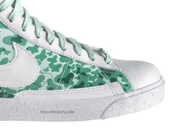 Nike Blazer Mid Gs Julep Cool Mint Butterflies 2