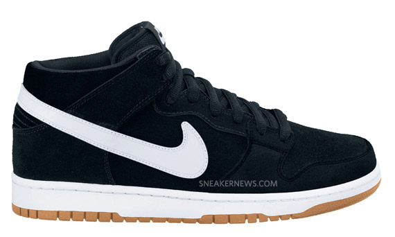 Nike Sb Dunk Mid Pro Black White Gum Holiday 2010 1