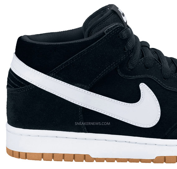 Nike Sb Dunk Mid Pro Black White Gum Holiday 2010 3