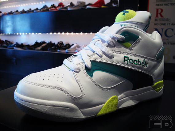 Reebok Court Victory Pump Michael Chang White Citron 00