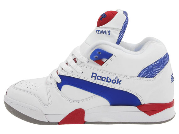 Reebok Court Victory Pump White Red Blue 2