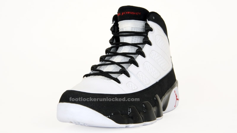 Jordan Retro 9 White Black Red  1 