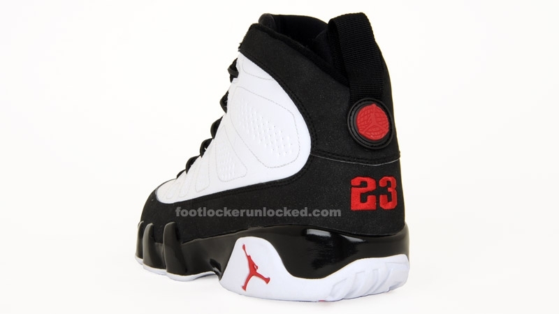 Jordan Retro 9 White Black Red  3 